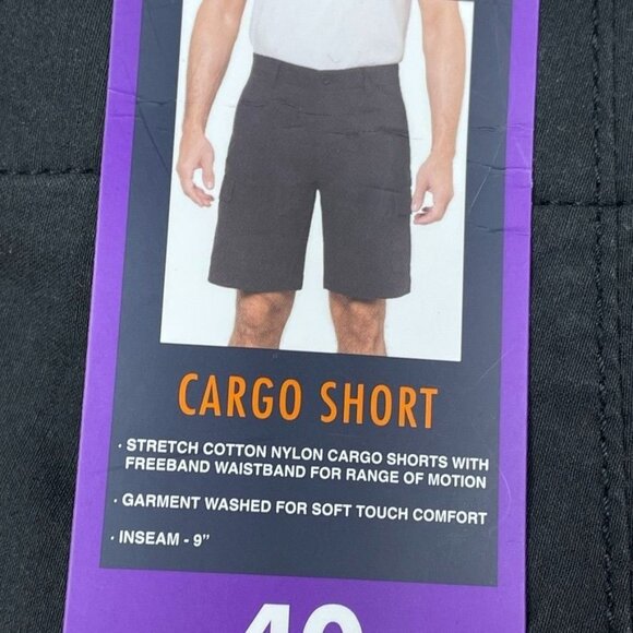 Wearfirst Mens Cargo Shorts Stretch Cotton Nylon Black Size 40 d0087 - Picture 5 of 7